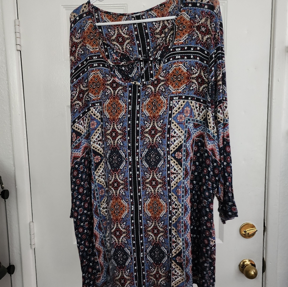 3/4 sleeve shirt size 4x